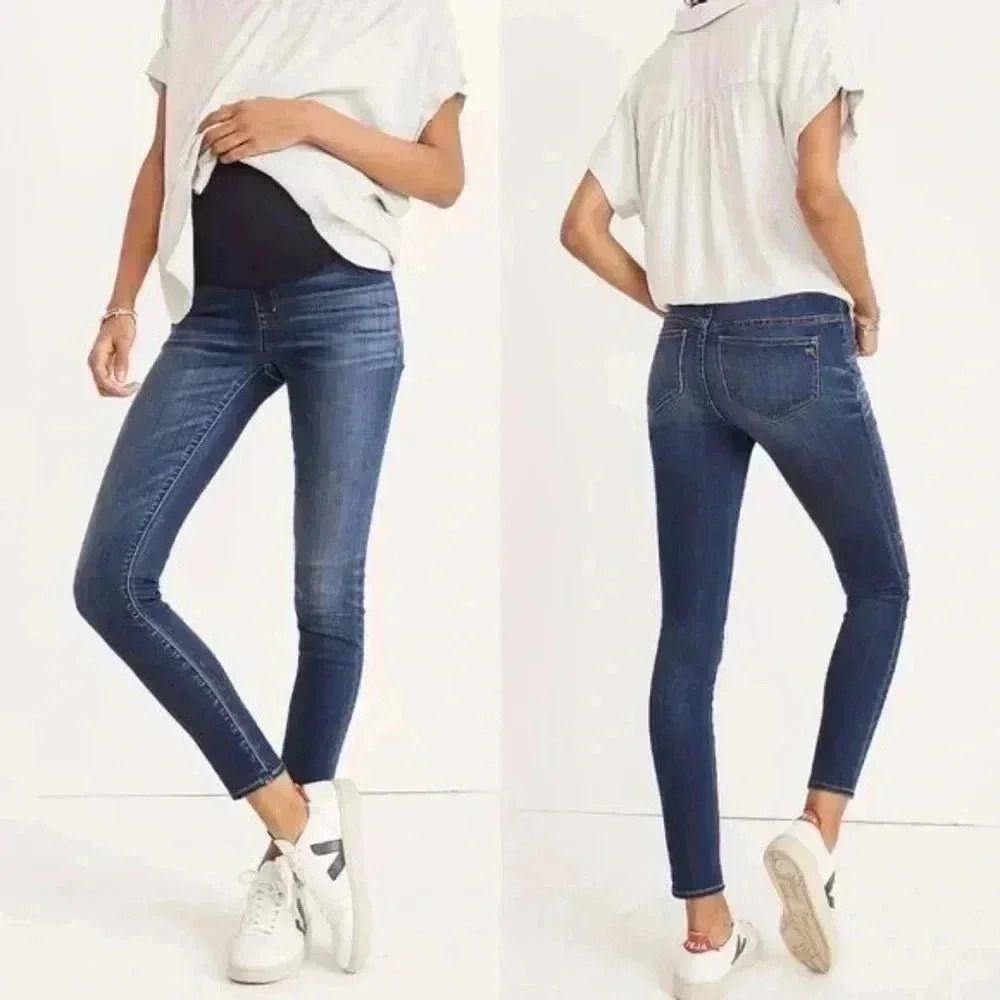 MADEWELL Maternity Over-the-Belly Skinny Jeans In Danny Wash